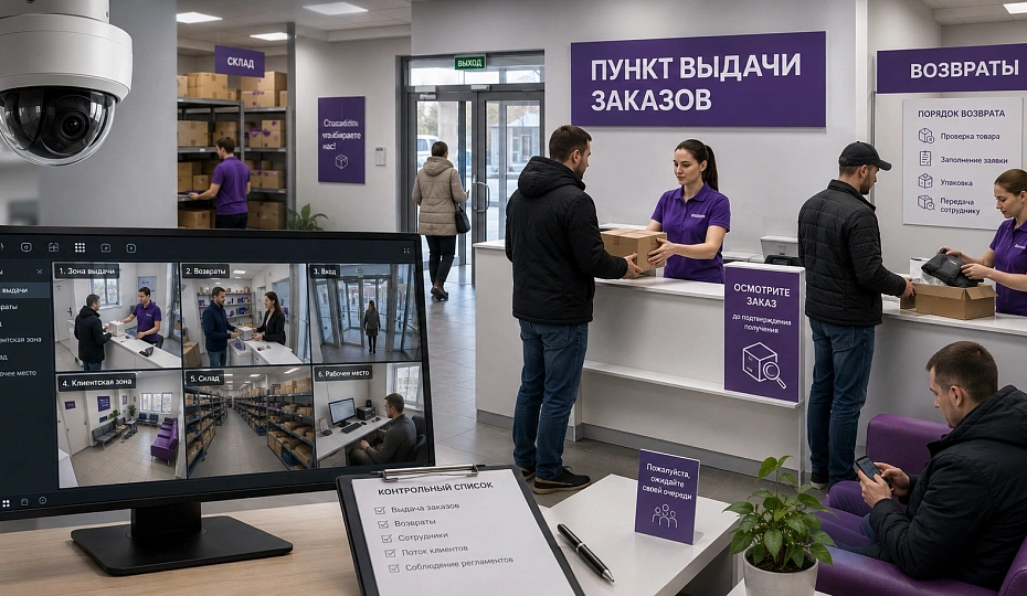 Видеонаблюдение для ПВЗ: зачем оно нужно и что помогает контролировать