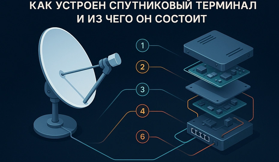 Как устроен спутниковый терминал и из чего он состоит